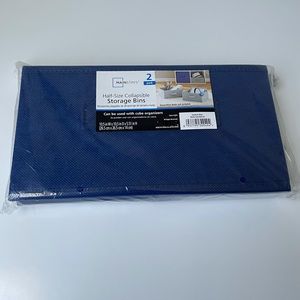 Mainstays Half Size Collapsible Storage Bins